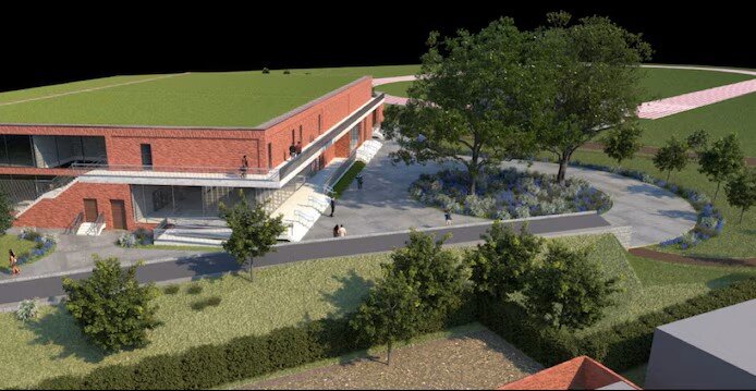 Het nieuwe vrijetijdscentrum komt op de site konkelgoed