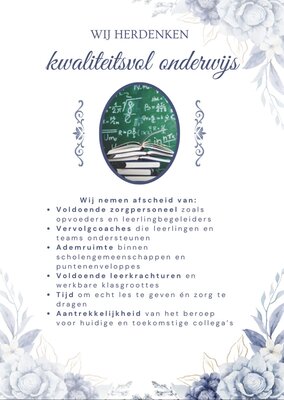 We herdenken kwaliteitsvol onderwijs