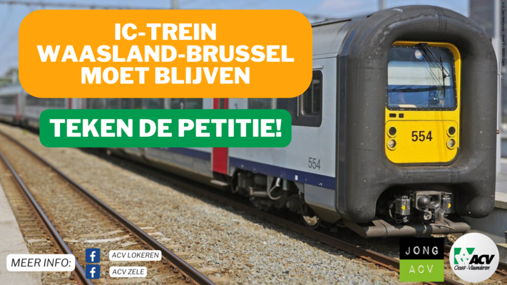 De Rechtstreekse IC-trein Waasland-Brussel Moet Blijven! - Petitie.be